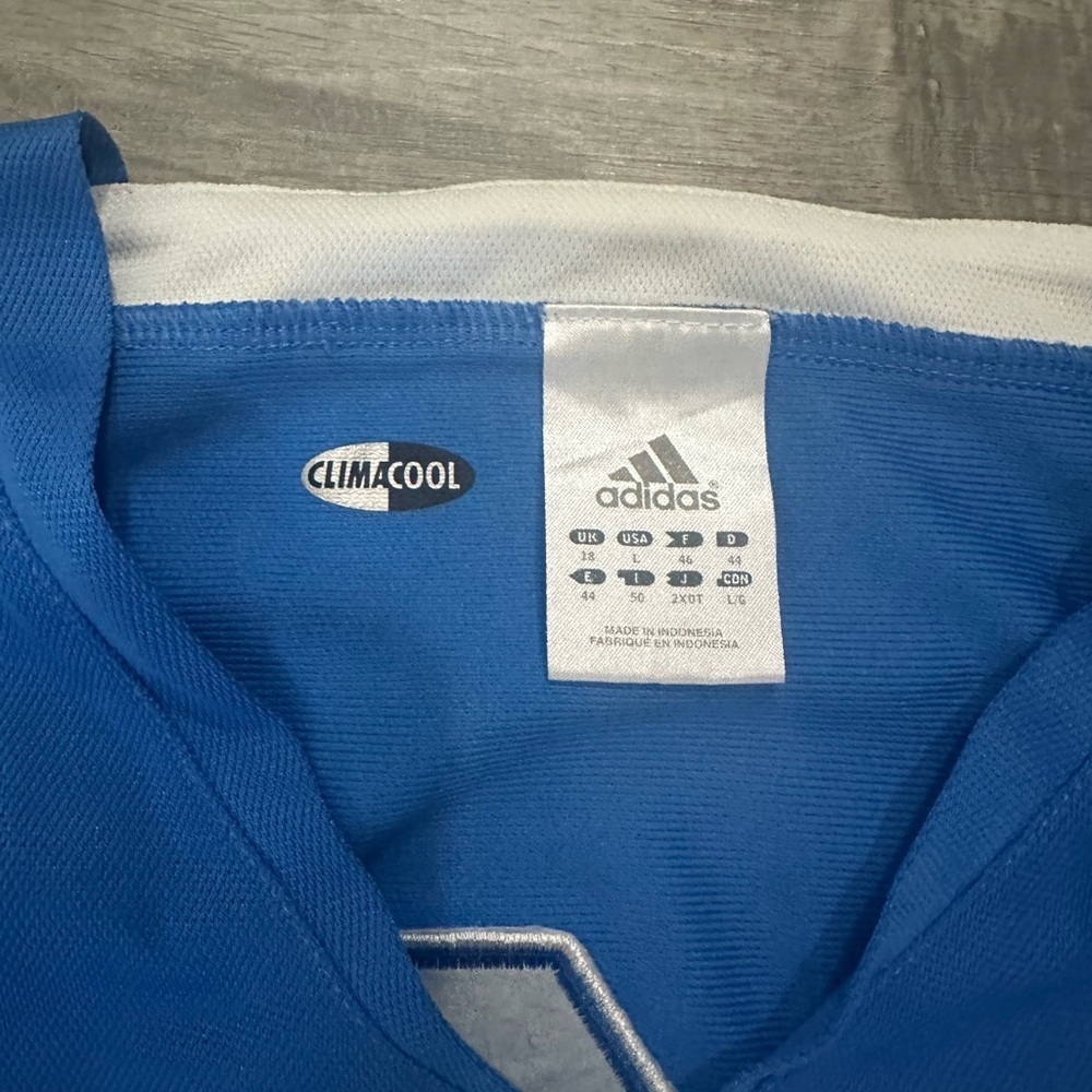 Vintage Adidas Women's Blue UCLA Top Sz L baseball shirt - Picture 3 of 3